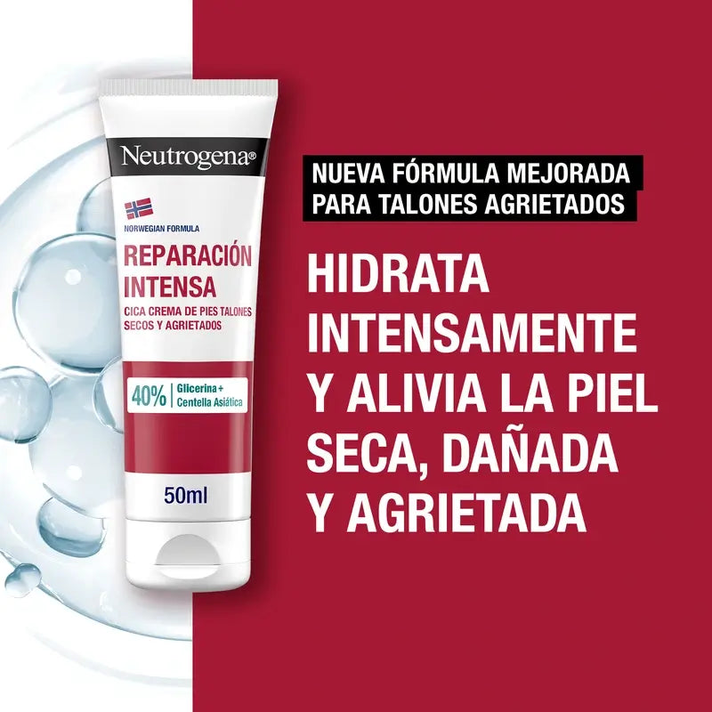 Neutrogena Creme para Pés com Calcanhares Fissurados CICA, 50 ml