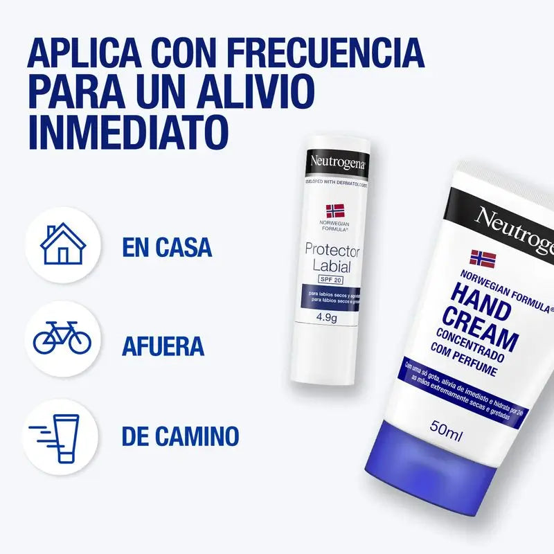 Pack Creme de Mãos Reparador Neutrogena 50ml + Batom SPF 20 4.8gr