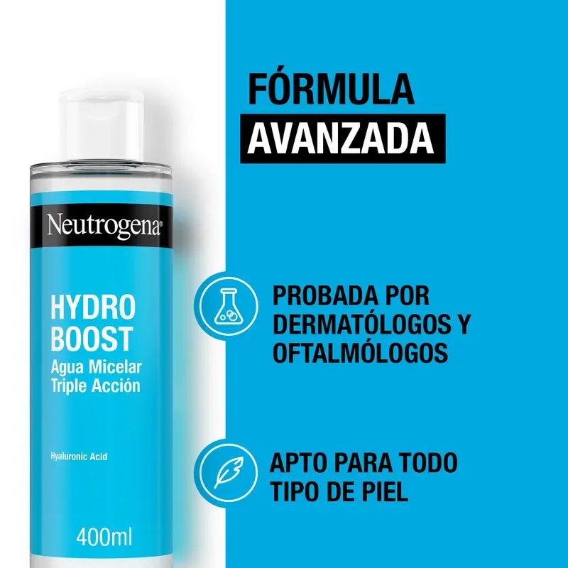 Neutrogena Hydro Boost Água Micelar Desmaquilhante para Limpeza Facial, 400 ml