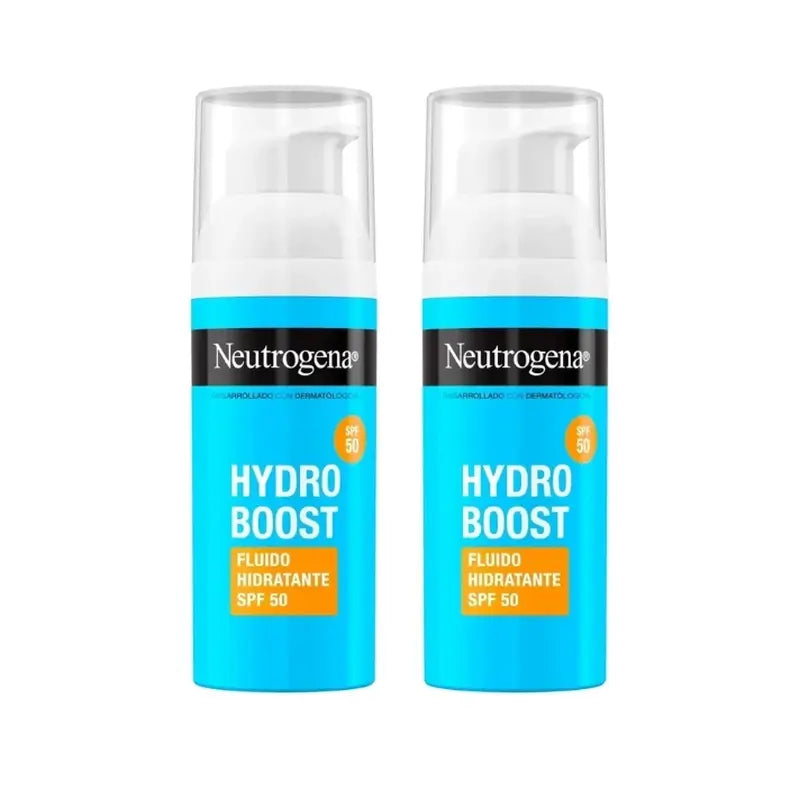 Neutrogena Hydro Boost Creme Fluido Hidratante Facial Spf50, 2X50 Ml