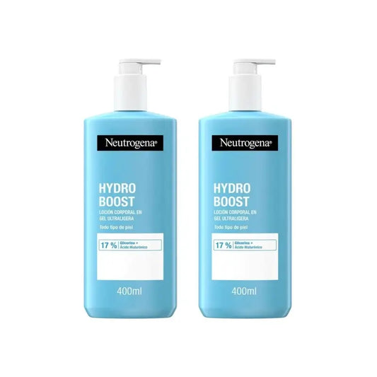 Neutrogena Hydro Boost Ultra Light Gel Creme Hidratante Corporal, 2X400 Ml
