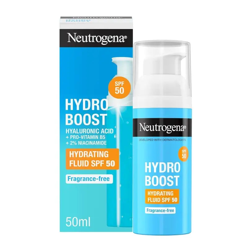 Neutrogena Hydro Boost Creme Fluido Hidratante Facial SPF 50, 50 ml
