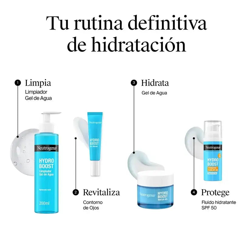 Neutrogena Hydro Boost Gel de Água Creme Hidratante Facial, 2X50 Ml