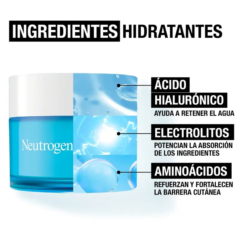 Neutrogena Hydro Boost Water Gel Creme Hidratante Facial Pele Normal e Mista, 50 ml