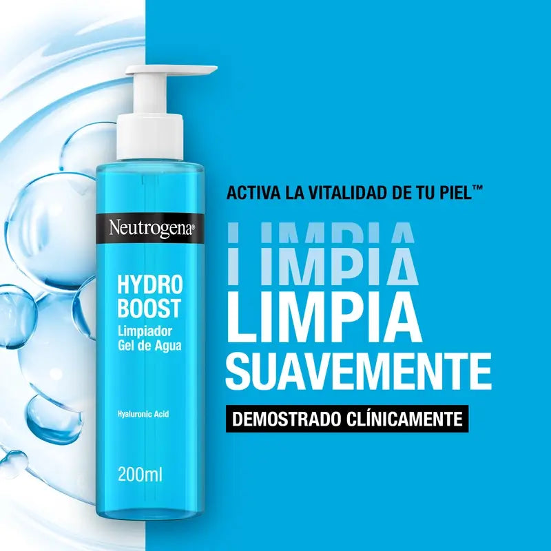 Neutrogena Hydro Boost Gel de Limpeza Facial Ácido Hialurónico, 200ml