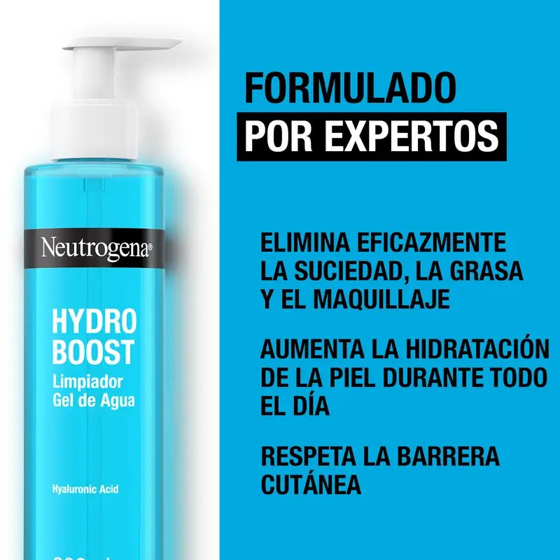 Neutrogena Hydro Boost Gel de Limpeza Facial Ácido Hialurónico, 200ml