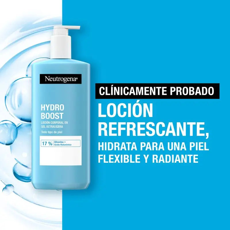 Neutrogena Hydro Boost Ultra Light Gel Hidratante Corporal, 400ml