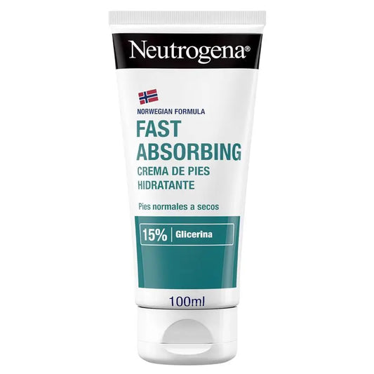 Neutrogena Creme Hidratante de Absorção Instantânea para os Pés, 100 ml