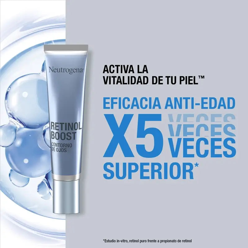 Neutrogena Retinol Boost Creme Anti-Rugas para o Contorno dos Olhos, 15 ml