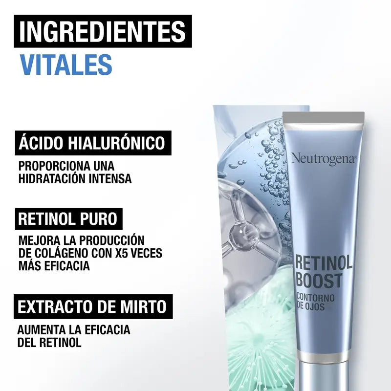 Neutrogena Retinol Boost Creme Anti-Rugas para o Contorno dos Olhos, 15 ml