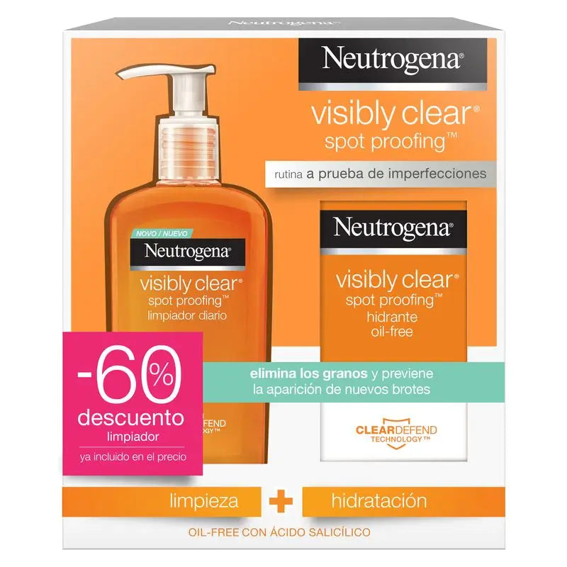 Neutrogena Rotina Facial Visibly Clear Limpa + Hidratante