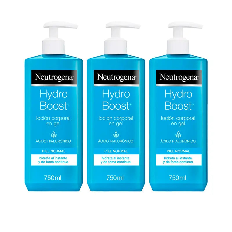 Neutrogena Triplo Hydro Boost Gel Loção Hidratante para o Corpo, 3x750ml