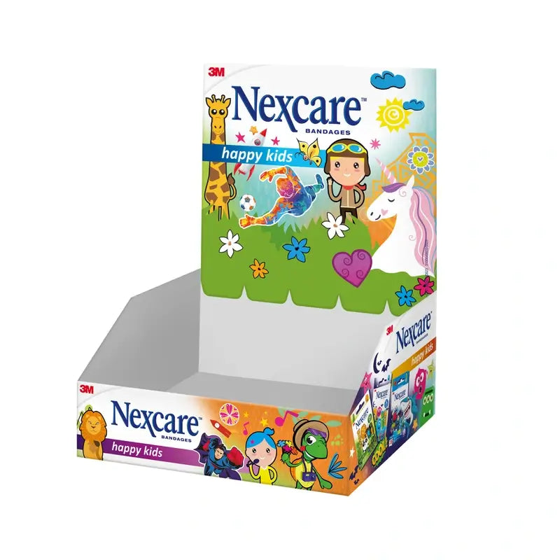 Faixa de proteção para crianças Nexcare Kids com design de profissões variadas, 20 unidades