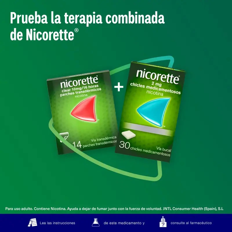 Nicorette 2 mg 30 Goma de mascar