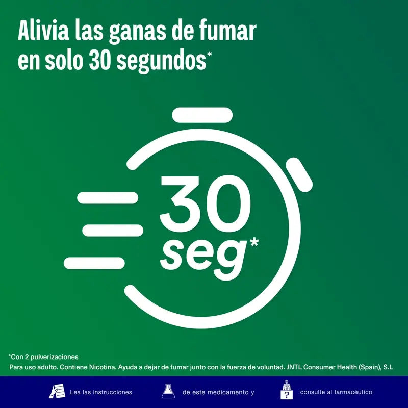 Nicorette Bucomist Nicotina Spray bucal com sabor a menta e frutos