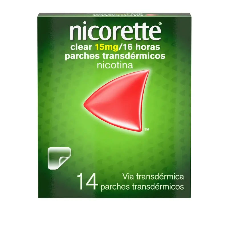 Nicorette Clear 15 mg/16 horas, 14 adesivos transdérmicos