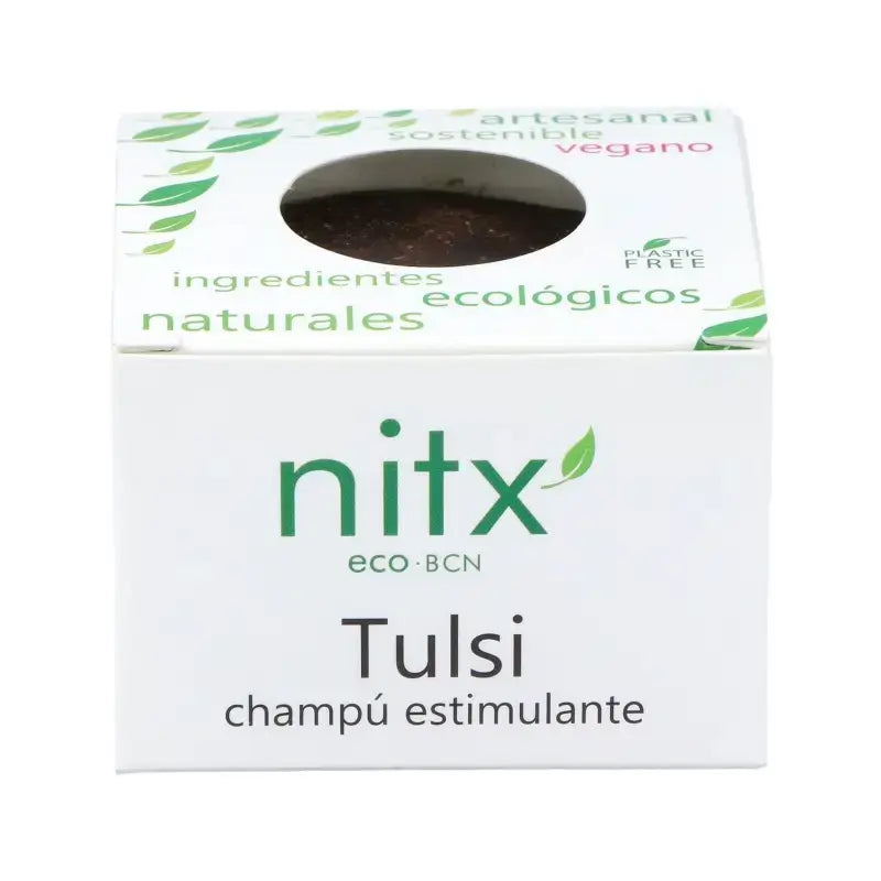 Champô sólido estimulante anti-queda de cabelo Nitx 85Gr.