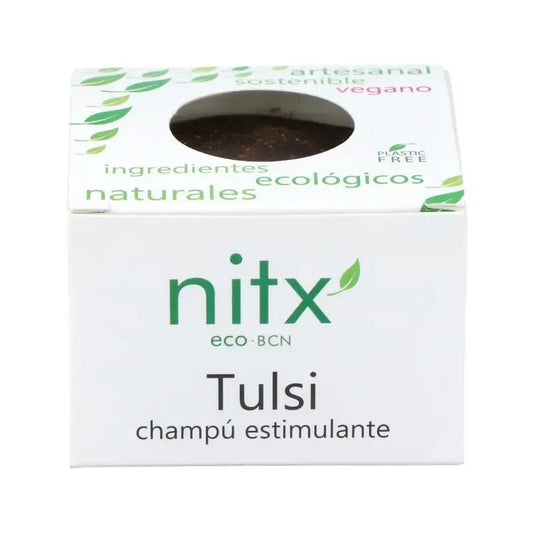 Champô sólido estimulante anti-queda de cabelo Nitx 85Gr.