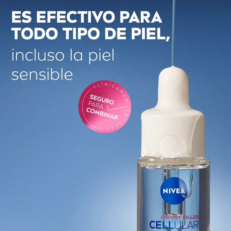 Nivea Cellular Expert Filler Sérum Fluido Solar Diário Spf50+ 30Ml