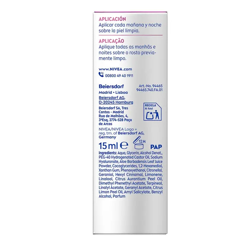 Nivea Hyaluron Cellular Expert Filler Sérum Repositor de Ácido Hialurónico 15Ml