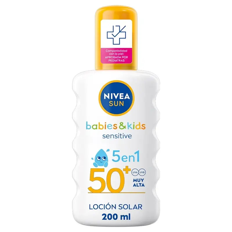 Nivea Sun Bebés & Crianças Spray Solar Sensível Crianças Spf50+ 200Ml