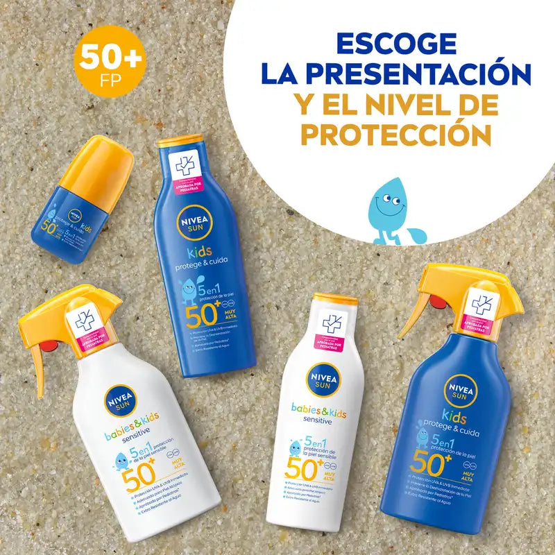 Nivea Sun Bebés & Crianças Spray Solar Sensível Crianças Spf50+ 200Ml