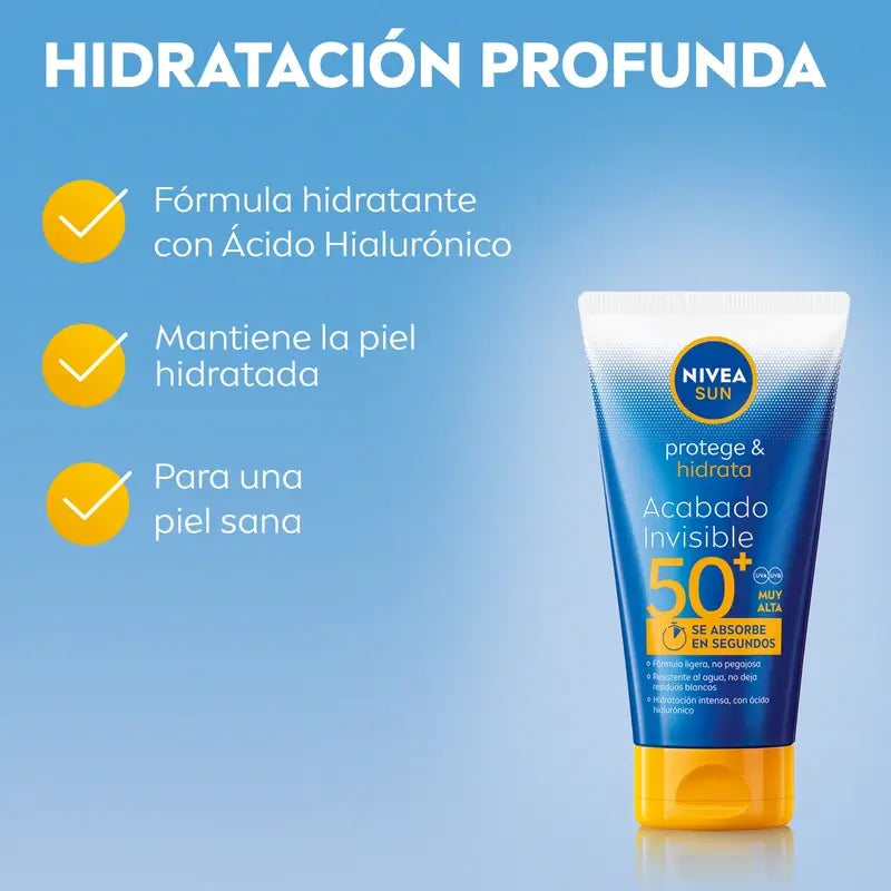 Nivea Sun Protect & Moisturise Invisible Finish Sun Lotion Spf50+ 150Ml