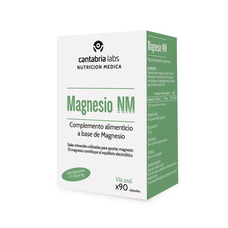 Magnésio NM 90 Cápsulas, Cantabria Labs Nutrición Médica