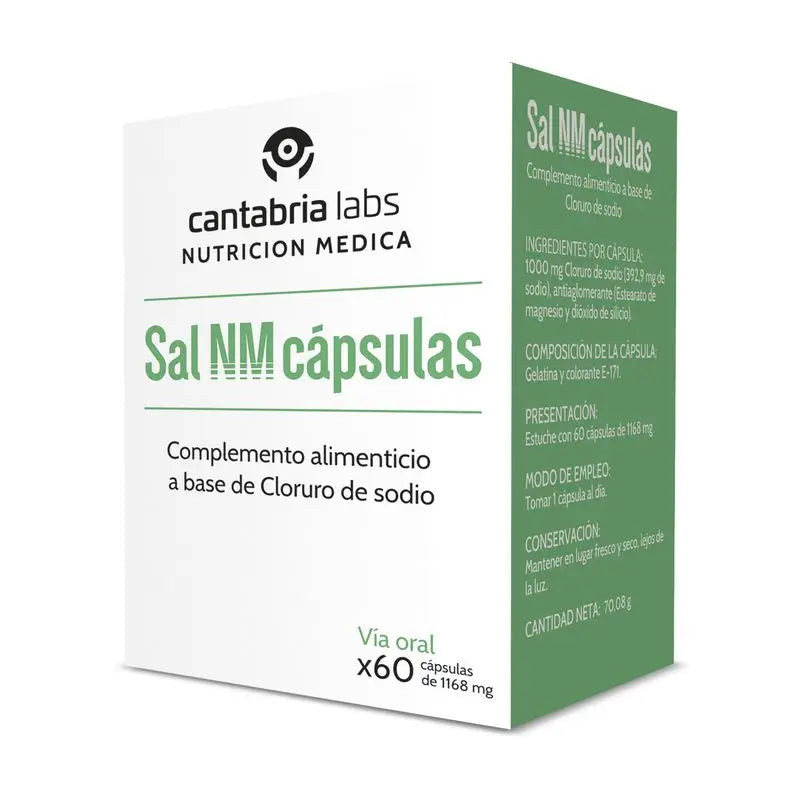 Sal NM 60 Cápsulas, Cantabria Labs Nutrición Médica