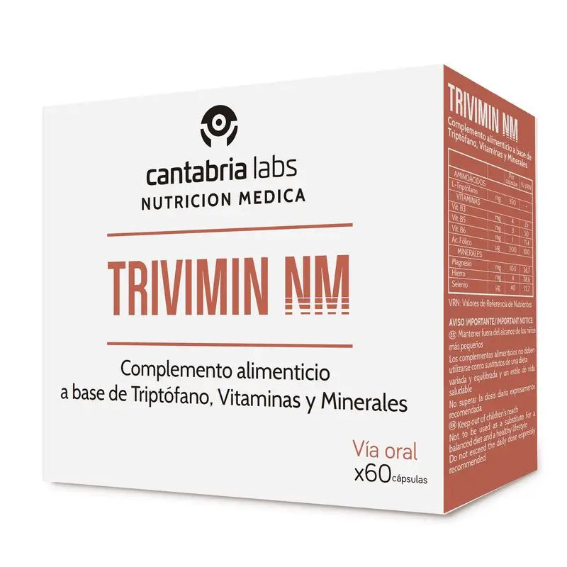 Trivimin NM 60 Cápsulas, Cantabria Labs Nutrição Médica