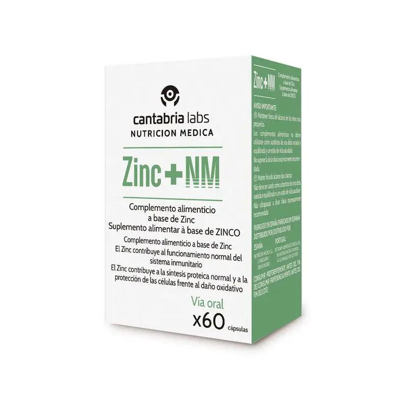Zinco + NM 60 Cápsulas, Cantabria Labs Nutrición Médica