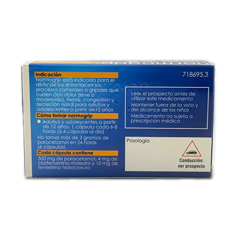 Normogrip, 14 cápsulas duras