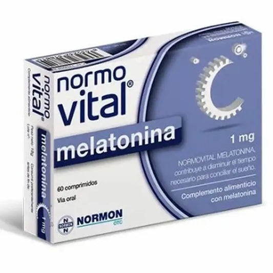 Melatonina normovital 1 mg, 60 Comprimidos