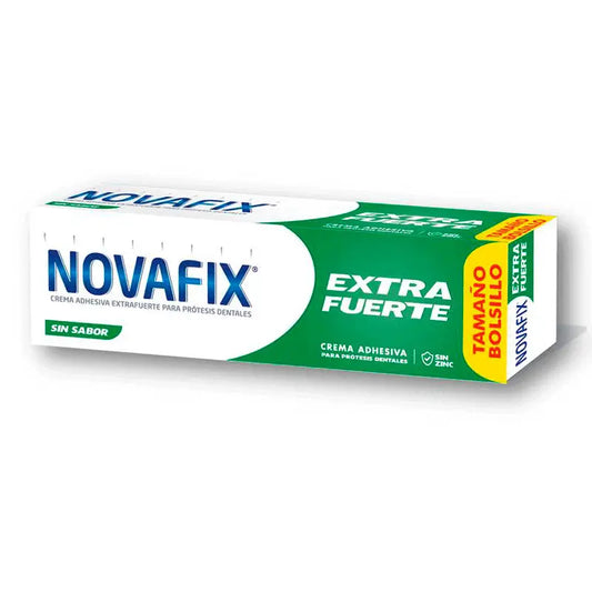 Novafix Creme Adesivo de Dentadura Extra Forte sem sabor 20 g