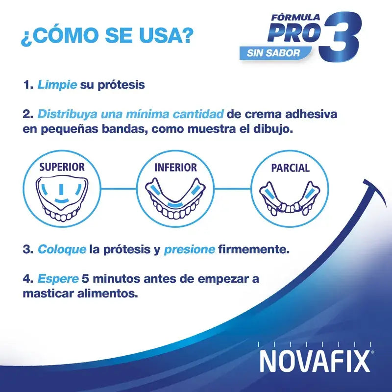 Novafix Formula Pro3 Sem Sabor, 20 Grs