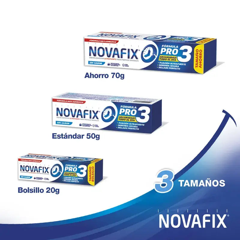 Novafix Formula Pro3 Sem Sabor, 20 Grs