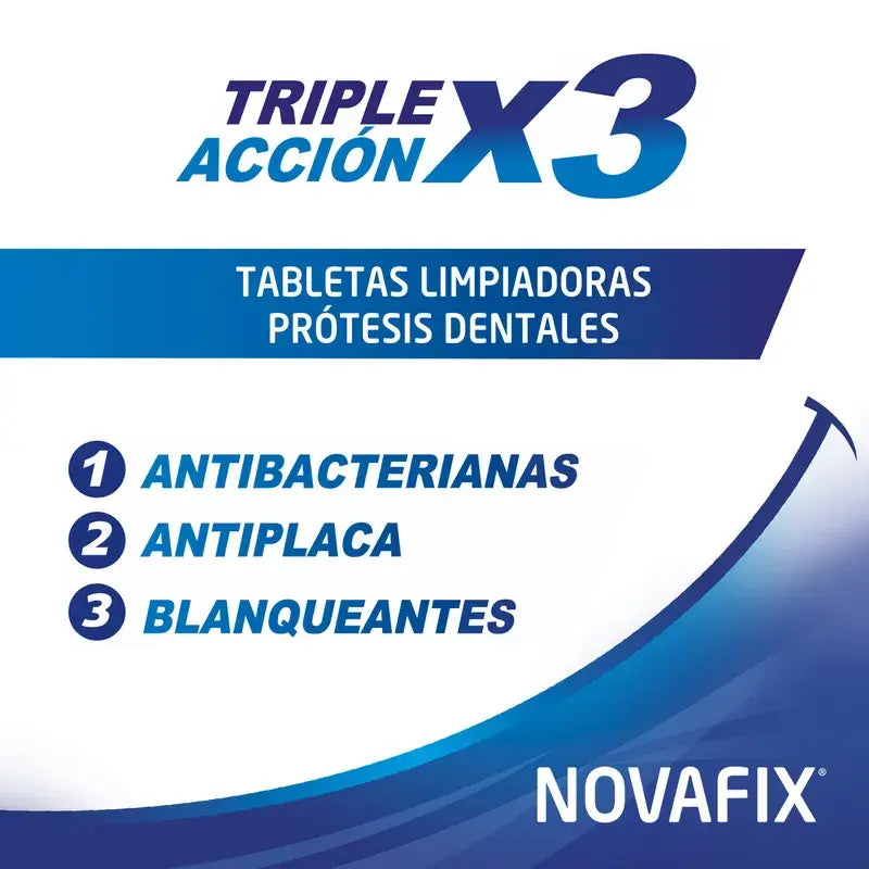 Novafix Triple Action Cleansing Tablets , 66 unidades