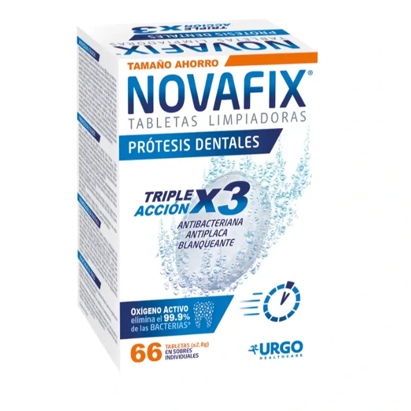 Novafix Triple Action Cleansing Tablets , 66 unidades