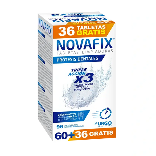 Novafix Triple Action Cleansing Tablets, 96 unidades