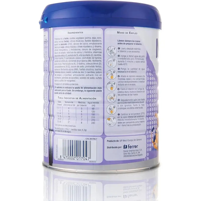 Novalac Ae Leite para bebés 0-36 meses, Anti-constipação , 800 g