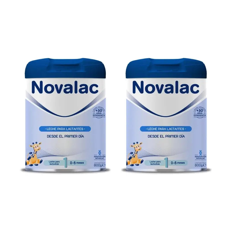 Novalac 1 Leite de arranque, embalagem de 2 x 800 g