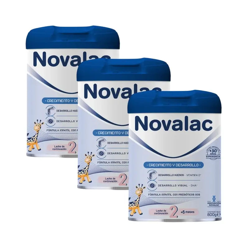 Novalac 2 Fórmula Láctea, 3X800 Gr Embalagem