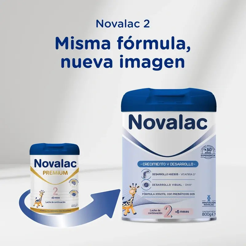 Novalac 2 Fórmula Láctea, 3X800 Gr Embalagem
