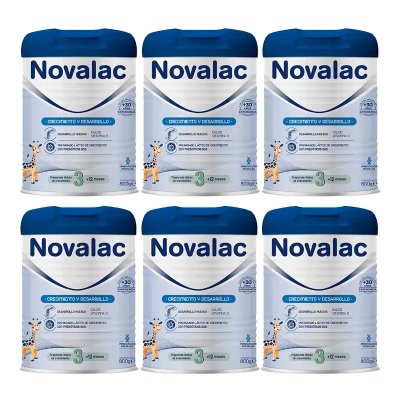 Novalac 3 Leite para Crescimento, 6X800 Gr