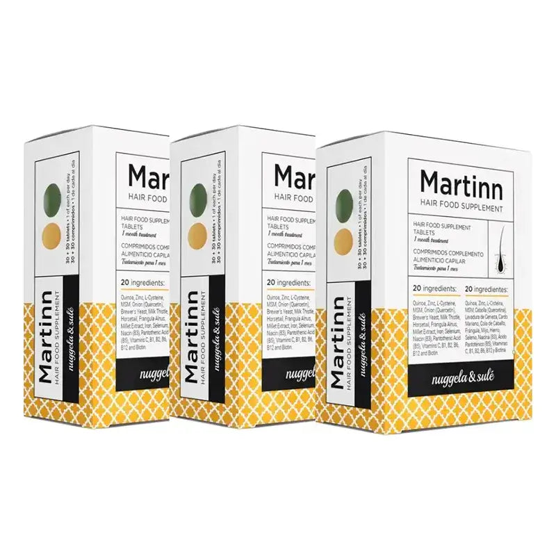 Nuggela Martinn De Nugella & Sule Accion Capil+Accion Depu, Embalagem 3 x 60 Comprimidos
