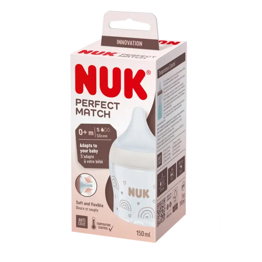 Nuk Biberon Perfect Match Pp Silicone 0-6M Flush S Rainbow , 150 ml