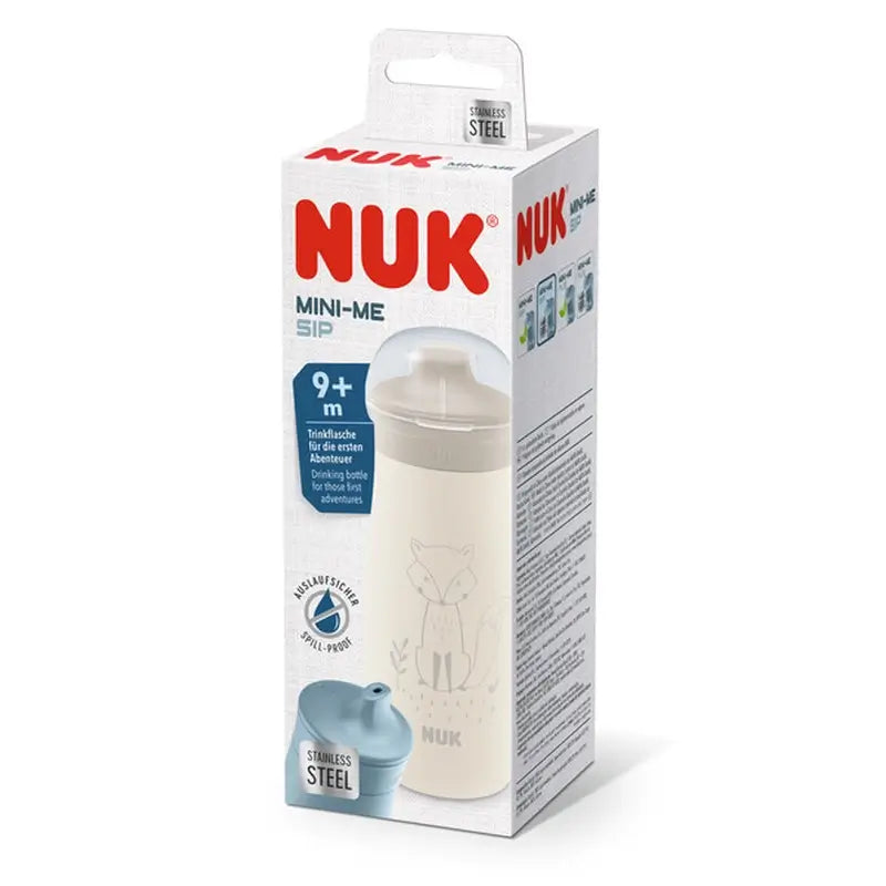 Nuk Mini-Me Sip Bottle Aço inoxidável Fox , 300 ml