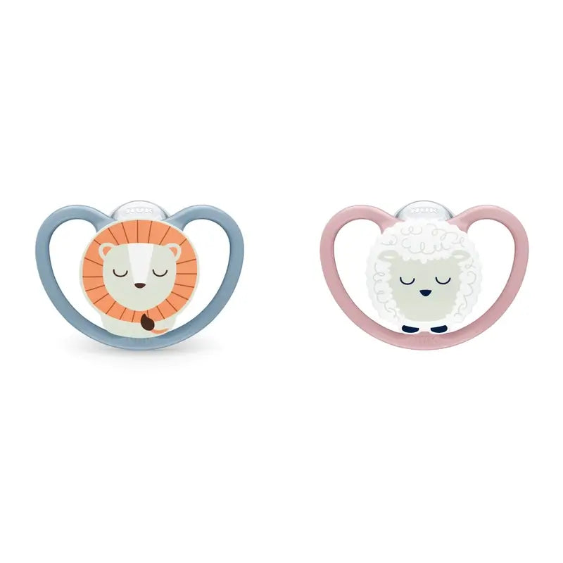 Chupeta de noite Nuk Nuk Space 18-36 Silicone 1 unidade