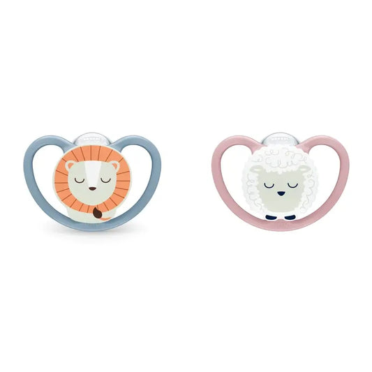 Chupeta de noite Nuk Nuk Space 18-36 Silicone 1 unidade