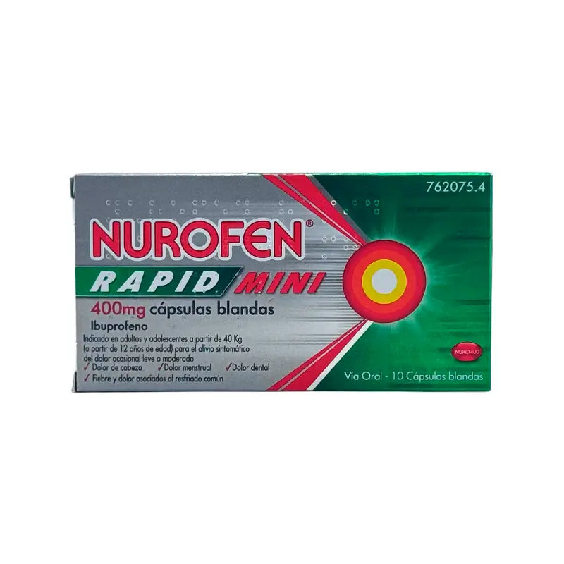 Nurofen Rapid Mini 400 Mg, 10 cápsulas de gelatina mole